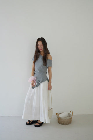 black white skirt
