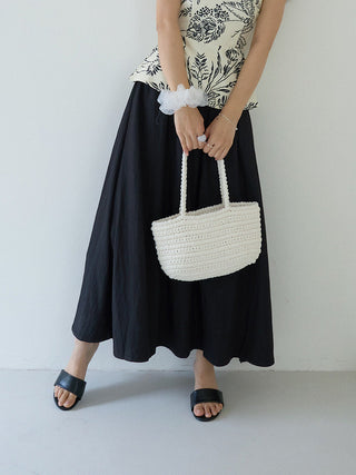 black white skirt