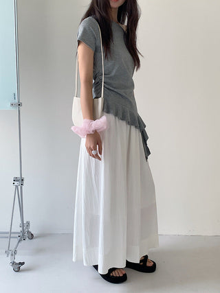 black white skirt