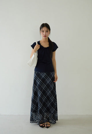 pleated sleeveless top