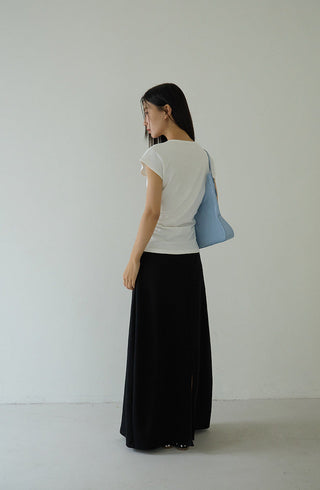 pleated sleeveless top