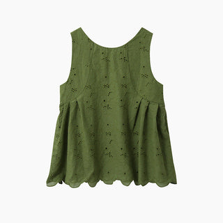 crochet V-neck top