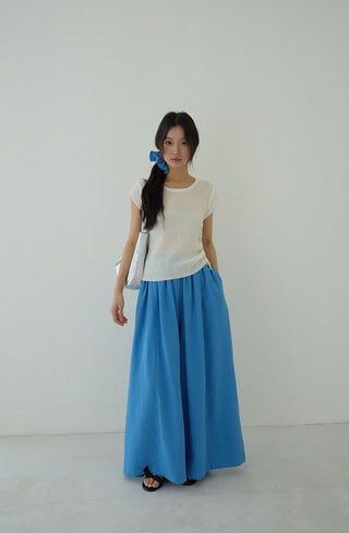 drawstring knit top
