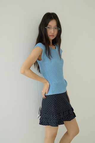 drawstring knit top