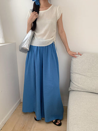 drawstring knit top