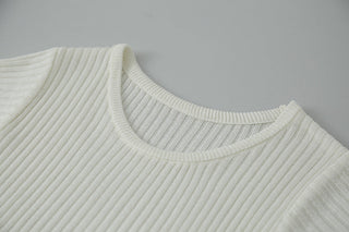 drawstring knit top