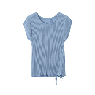 drawstring knit top