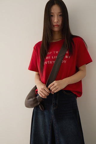 patchwork denim skirt