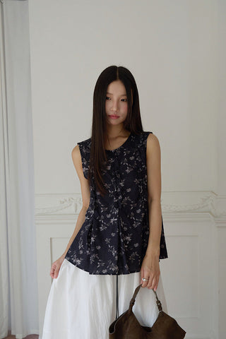 floral round Top