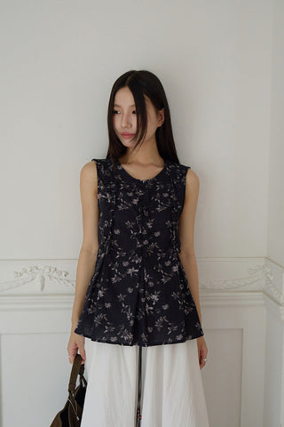 floral round Top