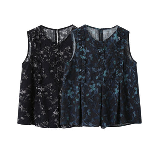 floral round Top