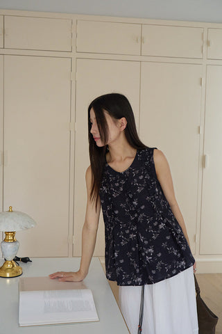 floral round Top