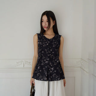 floral round Top