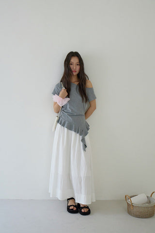 black white skirt