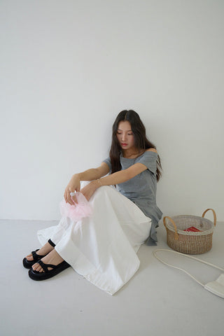 black white skirt
