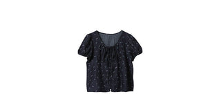 pleated bow top