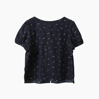 pleated bow top