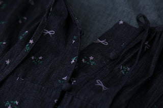 pleated bow top