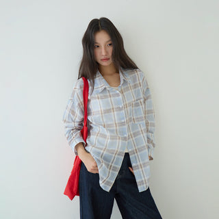 plaid cardigan