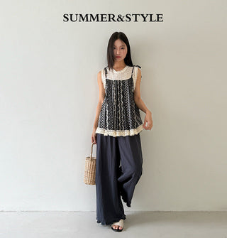 lace hollow Top