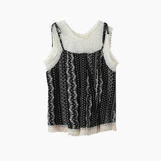 lace hollow Top