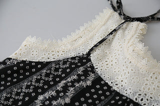 lace hollow Top