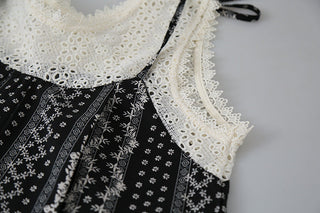 lace hollow Top