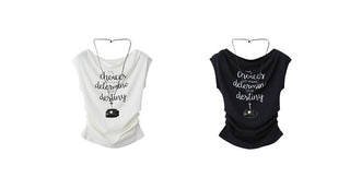 letter pleated top