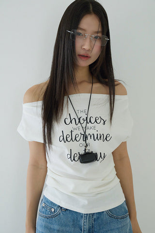 letter pleated top