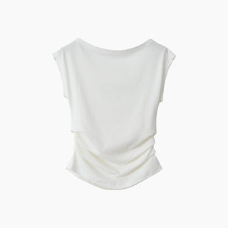 letter pleated top