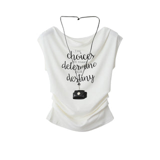 letter pleated top