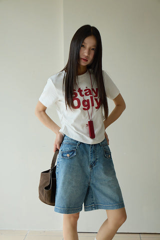 pocket cropped jeans