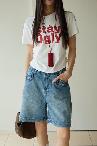 pocket cropped jeans