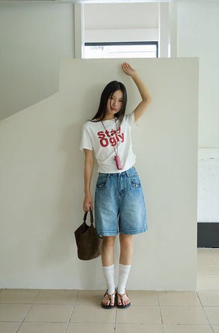 pocket cropped jeans