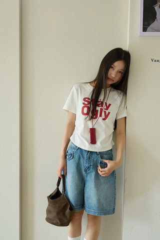 pocket cropped jeans