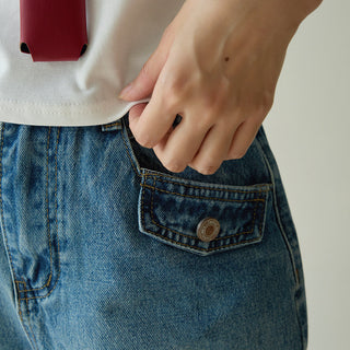 pocket cropped jeans