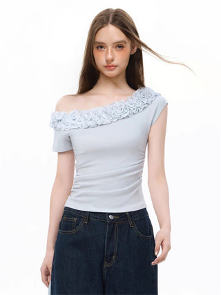 Knit Lace Off-Shoulder Top