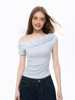 Knit Lace Off-Shoulder Top