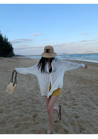 Striped Sun Protection Shirt