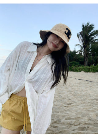Striped Sun Protection Shirt