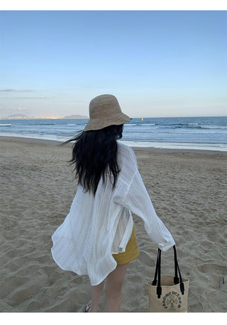 Striped Sun Protection Shirt