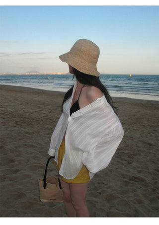 Striped Sun Protection Shirt