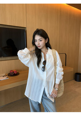 Striped Sun Protection Shirt