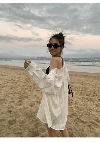 Striped Sun Protection Shirt