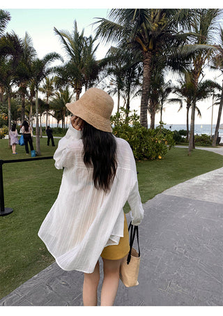 Striped Sun Protection Shirt