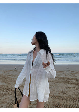 Striped Sun Protection Shirt