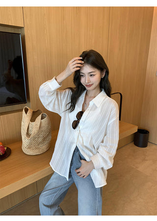 Striped Sun Protection Shirt