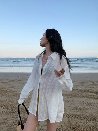 Striped Sun Protection Shirt