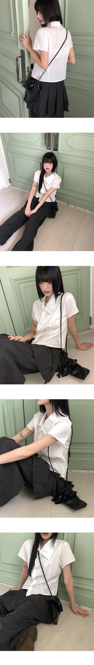 Asymmetric Lapel Shirt