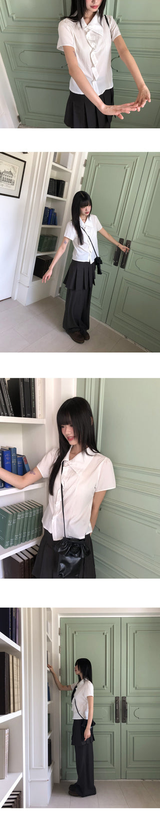 Asymmetric Lapel Shirt